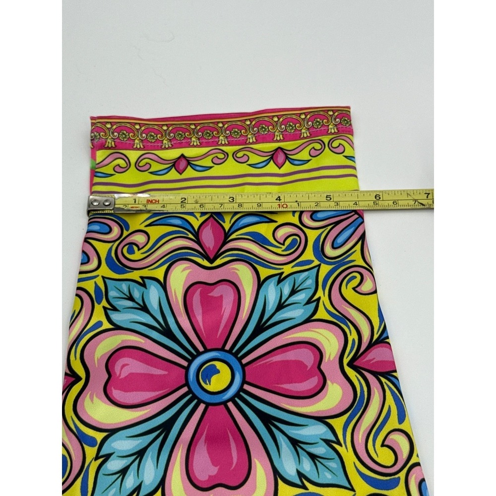 BanJul Women Multi-Color Baroque Floral Print 2-Piece Satin Lounge Set Size S - Picture 14 of 16